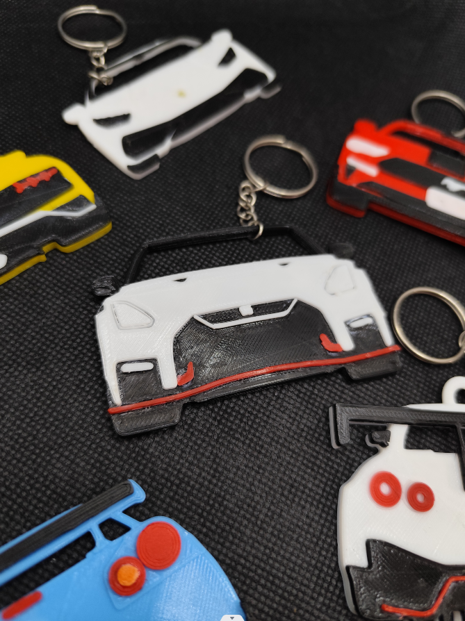 Custom 3D Printed Car Keychain – Personalized Car Model Key Ring
