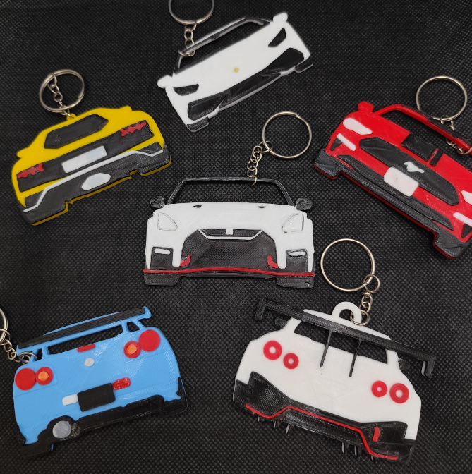 Custom 3D Printed Car Keychain – Personalized Car Model Key Ring